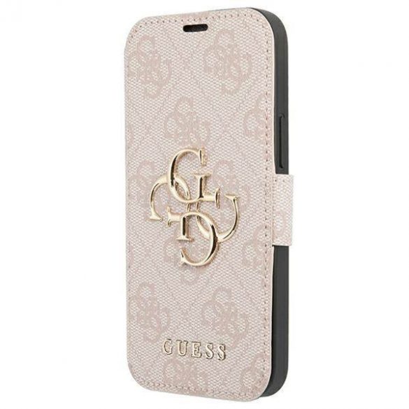 Guess GUBKP13L4GMGPI iPhone 13 Pro / 13 6,1" roz/roz carte 4G Big Metal Logo husă