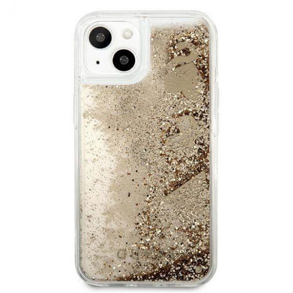 Guess GUHCP13SGLHFLGO iPhone 13 mini 5,4" auriu/złoty hardcase Husă Glitter Charms