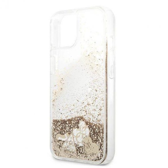 Guess GUHCP13SGLHFLGO iPhone 13 mini 5,4" auriu/złoty hardcase Husă Glitter Charms