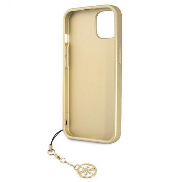 Guess GUHCP13MGF4GGR iPhone 13 / 14 / 15 6,1" husă szary/gri 4G Charms Collection