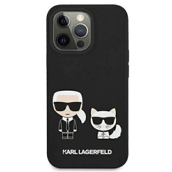 Karl Lagerfeld KLHMP13LSSKCK iPhone 13 Pro / 13 6,1" hardcase czarny/negru Silicon Karl & Choupette Magsafe