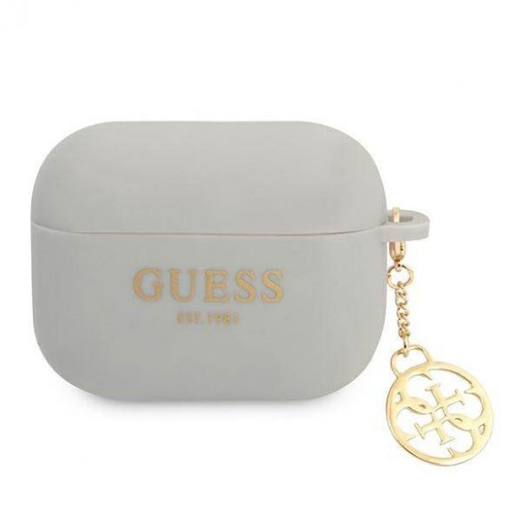 Husă Guess GUAPLSC4EG AirPods Pro husă szary/gri Silicone Charm 4G Collection