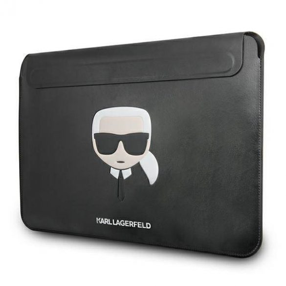 Manșon Karl Lagerfeld KLCS16KHBK 16" czarny/negru Ikonik Karl's Head