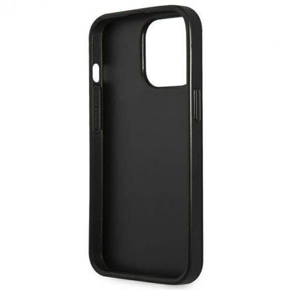 Guess GUHCP13LPSATLG Husă rigidă pentru iPhone 13 Pro / 13 6,1" srebrny/argintiu SaffianoTriangle Logo