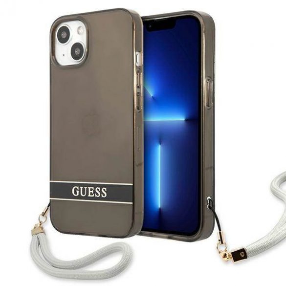 Guess GUHCP13SHTSGSK iPhone 13 mini 5,4" carcasă rigidă/neagră Husă translucidă Stap