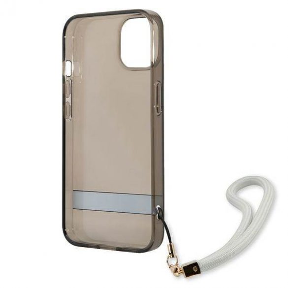 Guess GUHCP13SHTSGSK iPhone 13 mini 5,4" carcasă rigidă/neagră Husă translucidă Stap