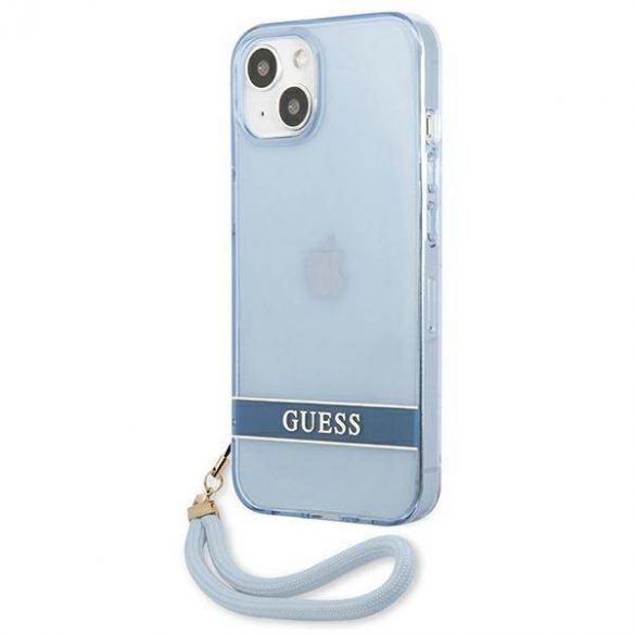 Guess GUHCP13SHTSGSB iPhone 13 mini 5,4" niebieski/albastru carcasă rigidă Translucent Stap