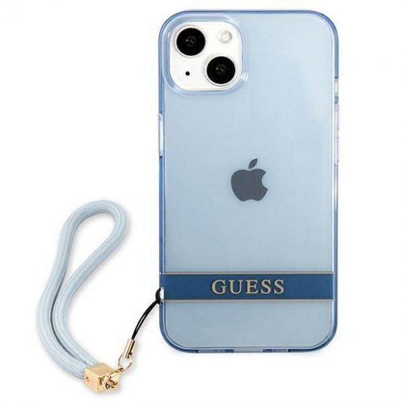 Guess GUHCP13SHTSGSB iPhone 13 mini 5,4" niebieski/albastru carcasă rigidă Translucent Stap