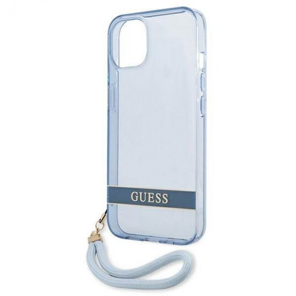 Guess GUHCP13SHTSGSB iPhone 13 mini 5,4" niebieski/albastru carcasă rigidă Translucent Stap