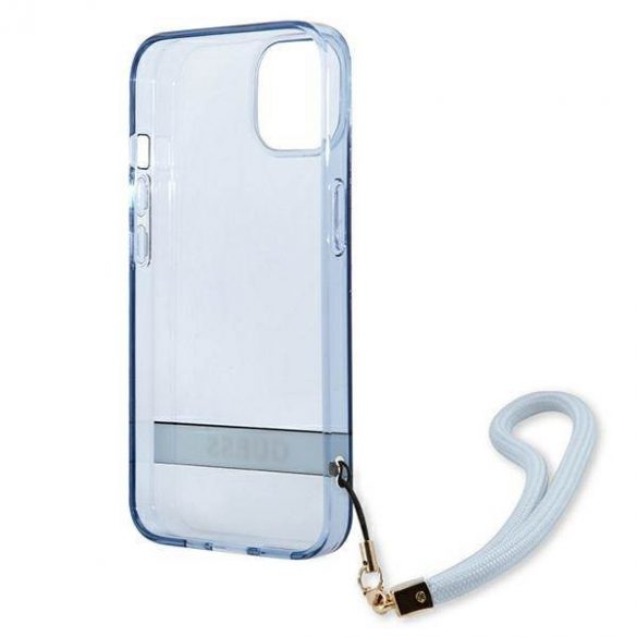 Guess GUHCP13SHTSGSB iPhone 13 mini 5,4" niebieski/albastru carcasă rigidă Translucent Stap