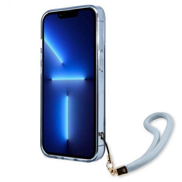 Guess GUHCP13LHTSGSB iPhone 13 Pro / 13 6,1" niebieski/albastru carcasă rigidă Translucent Stap