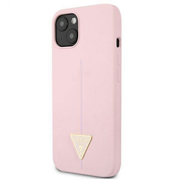 Guess GUHCP13MSLTGU iPhone 13 / 14 / 15 6,1" fioletowy/purpuriu hardcase Triunghi din silicon