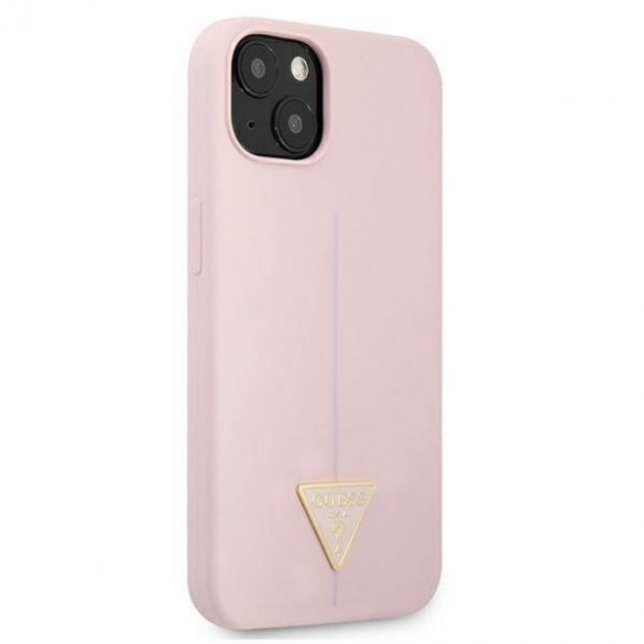 Guess GUHCP13MSLTGU iPhone 13 / 14 / 15 6,1" fioletowy/purpuriu hardcase Triunghi din silicon