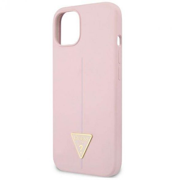 Guess GUHCP13MSLTGU iPhone 13 / 14 / 15 6,1" fioletowy/purpuriu hardcase Triunghi din silicon