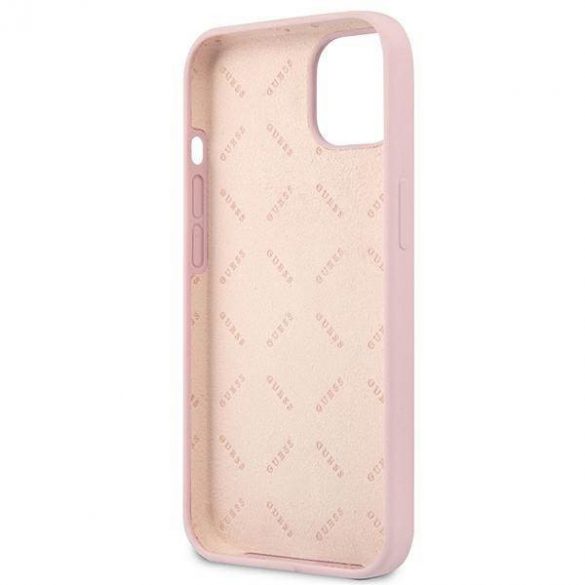 Guess GUHCP13MSLTGU iPhone 13 / 14 / 15 6,1" fioletowy/purpuriu hardcase Triunghi din silicon