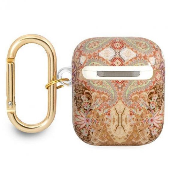 Husă Guess GUA2HHFLD AirPods 1/2 złoty/gold Paisley Strap Collection