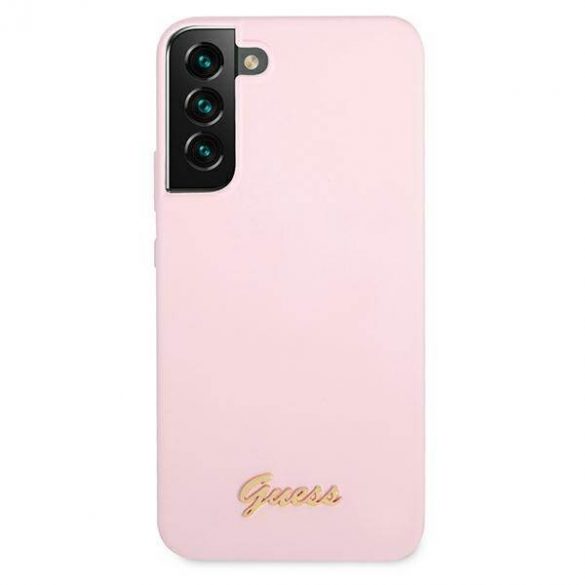 Guess GUHCS22SLSLMGLA S22 S901 lawenda/lavanda hardcase Silicon Script Metal Logo