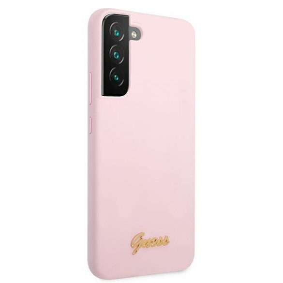 Guess GUHCS22SLSLMGLA S22 S901 lawenda/lavanda hardcase Silicon Script Metal Logo