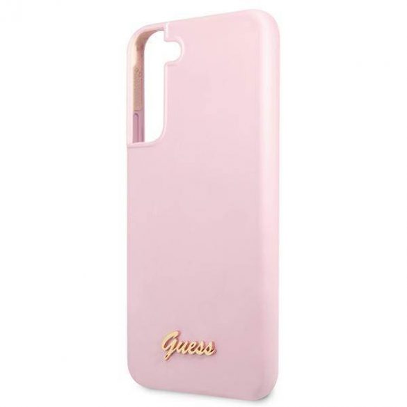 Guess GUHCS22SLSLMGLA S22 S901 lawenda/lavanda hardcase Silicon Script Metal Logo