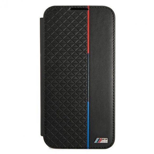 Etui BMW BMBKS22MTRTBK S22+ S906 bibliotecă czarny/negru Colecția M Carcasă Triunghiuri