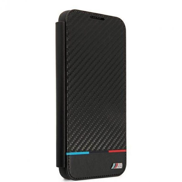 Etui BMW BMBKS22MPUCARTCBK S22+ S906 bibliotecă czarny/negru Colecția M Carcasă Triunghiuri