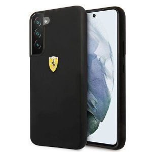 Carcasă rigidă Ferrari FESSIHCS22MBK S22+ S906 czarny/negru On Track din silicon