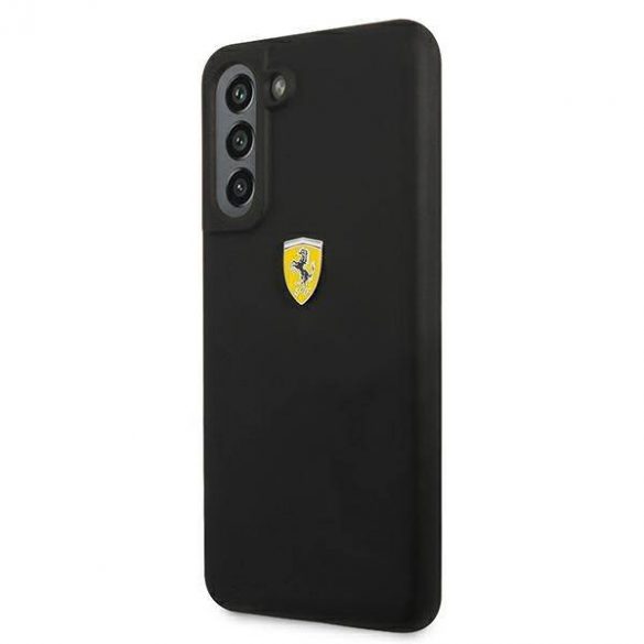 Carcasă rigidă Ferrari FESSIHCS21FBK S21 FE G990 czarny/negru Silicon