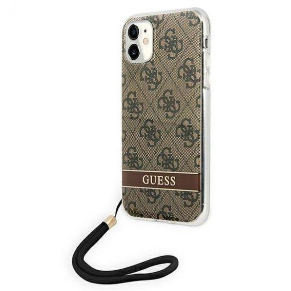 Guess GUOHCN61H4STW iPhone 11maro/maro  închis 4G Print Curea husă