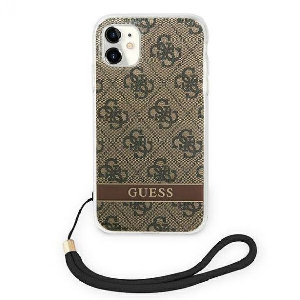 Guess GUOHCN61H4STW iPhone 11maro/maro  închis 4G Print Curea husă