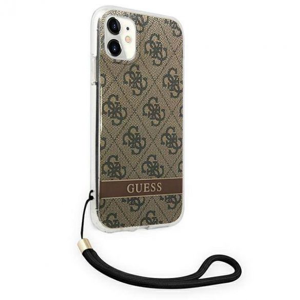 Guess GUOHCN61H4STW iPhone 11maro/maro  închis 4G Print Curea husă