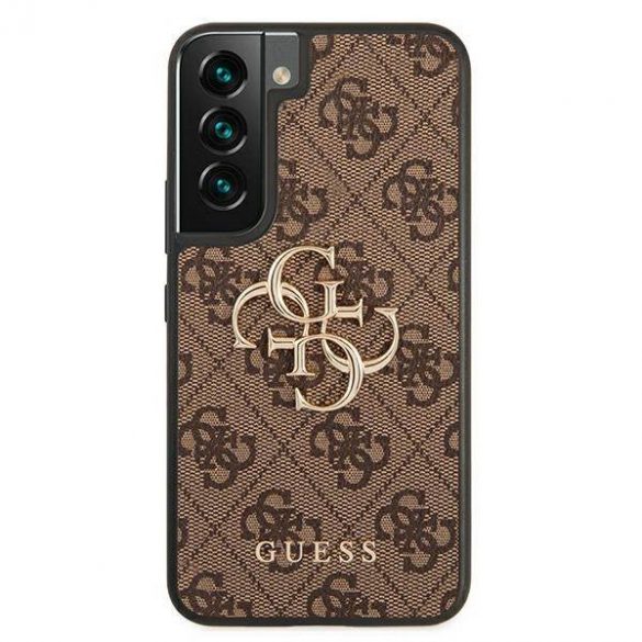 Guess GUHCS22S4GMGBR S901 S22 maro/maro închis 4G Big Metal Logo husă