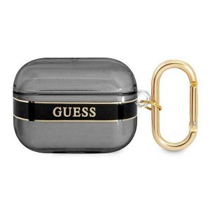 Husă Guess GUAPHHTSK AirPods Pro husă Strap Collection neagră/czarny