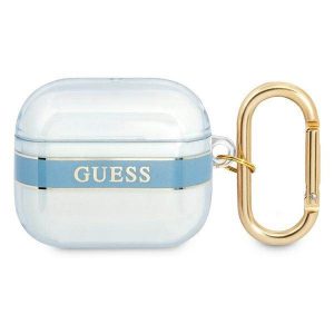 Guess GUA3HHTSB Husa AirPods 3 niebieski/albastru Strap Collection