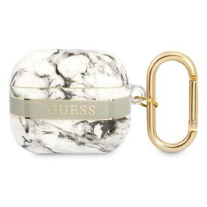 Husă Guess GUA3HCHMAG AirPods 3 szary/gri Marble Strap Collection