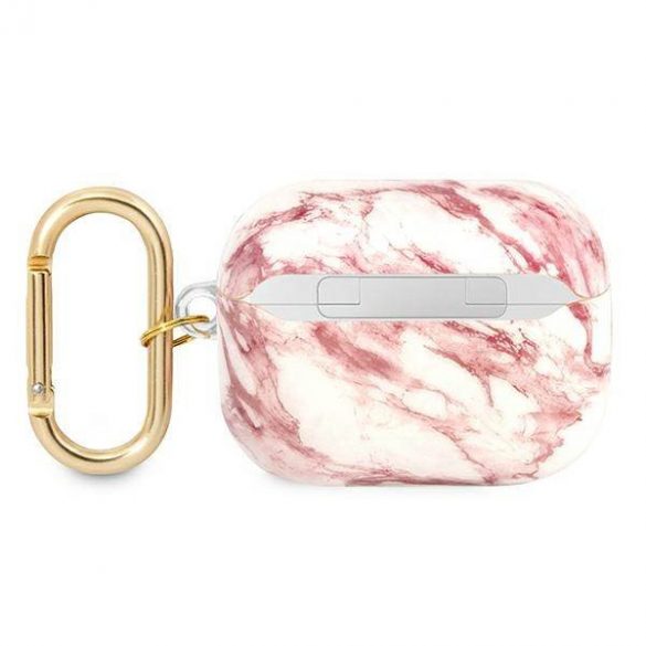 Husă Guess GUAPHCHMAP AirPods Pro husă różowy/roz Marble Strap Collection