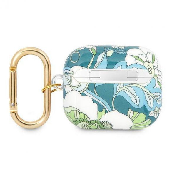 Husă Guess GUA3HHFLN AirPods 3 zielony/verde Husă Flower Strap Collection