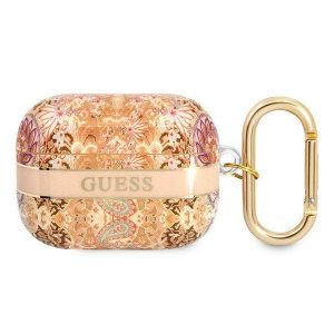 Husă Guess GUAPHHFLD AirPods Pro złoty/aurie Husă Paisley Strap Collection