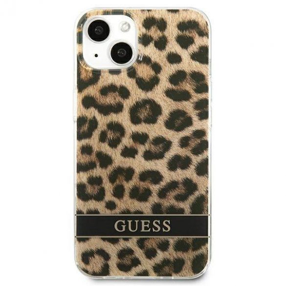 Guess GUHCP13SHSLEOW iPhone 13 mini 5,4" husă rigidă maro/brązowy Leopard