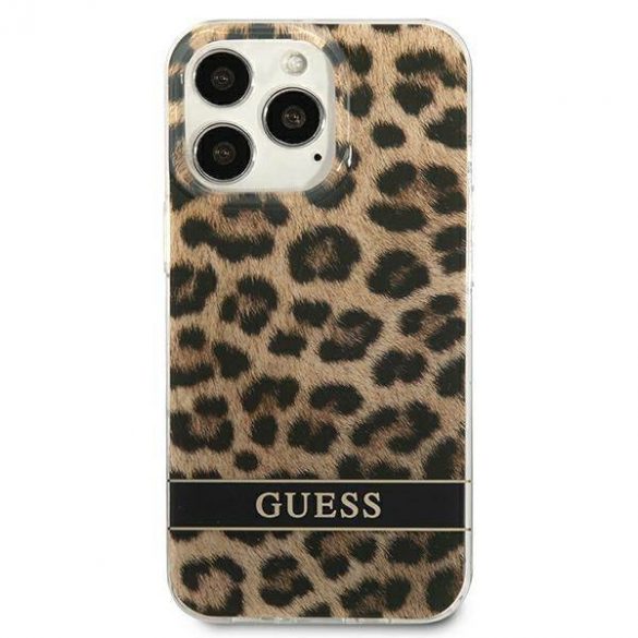 Guess GUHCP13LHSLEOW iPhone 13 Pro / 13 6,1" husă rigidă maro/brązowy Leopard