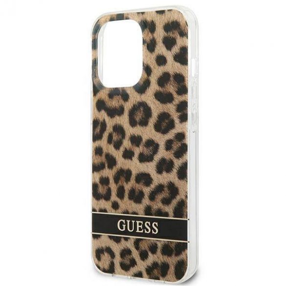 Guess GUHCP13LHSLEOW iPhone 13 Pro / 13 6,1" husă rigidă maro/brązowy Leopard