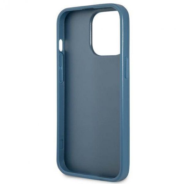 Guess GUHCP13LP4TPB iPhone 13 Pro / 13 6,1" niebieski/blue hardcase 4G Triangle Logo Carslot