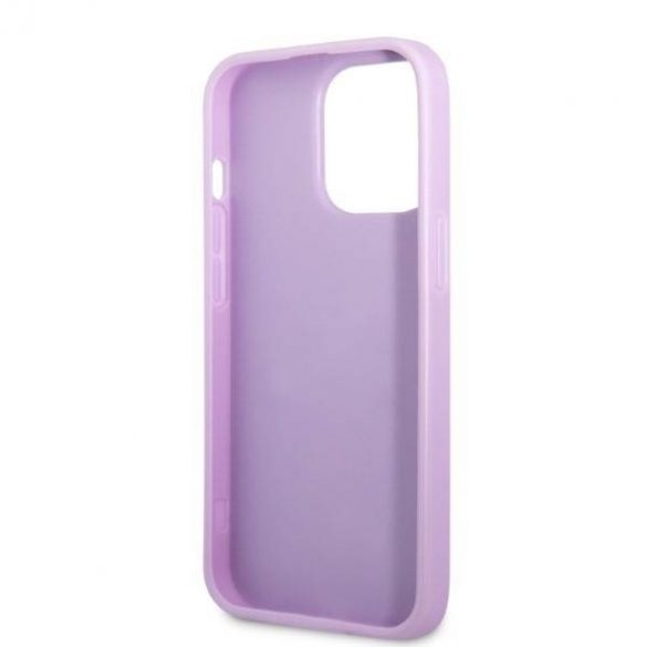 Guess GUHCP13LPS4MU iPhone 13 Pro / 13 6,1" violet/violet hard Husă Saffiano 4G Small Metal Logo husă