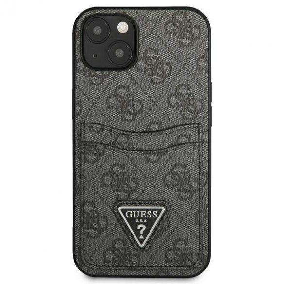 Guess GUHCP13SP4TPK Carcasă rigidă pentru iPhone 13 mini 5,4" czarny/negru 4G Triangle Logo Carslot