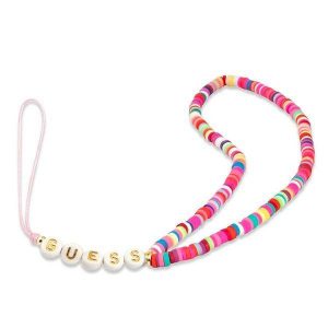 Guess pandativ GUSTGMPP Curea de telefon wielokolorowy roz/multicolor roz Heishi Beads husă