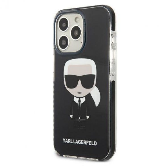 Karl Lagerfeld KLHCP13LTPEIKK iPhone 13 Pro / 13 6,1" hardcase czarny/negru Iconik Karl husă