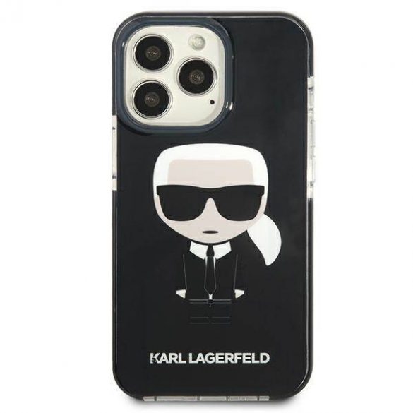 Karl Lagerfeld KLHCP13LTPEIKK iPhone 13 Pro / 13 6,1" hardcase czarny/negru Iconik Karl husă