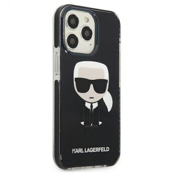 Karl Lagerfeld KLHCP13LTPEIKK iPhone 13 Pro / 13 6,1" hardcase czarny/negru Iconik Karl husă