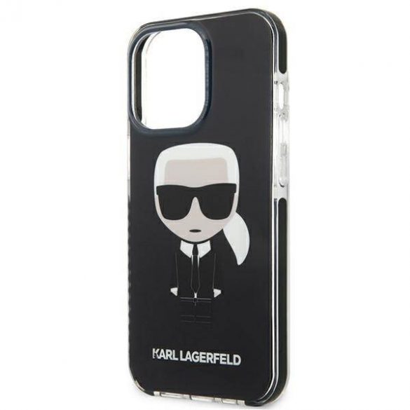 Karl Lagerfeld KLHCP13LTPEIKK iPhone 13 Pro / 13 6,1" hardcase czarny/negru Iconik Karl husă