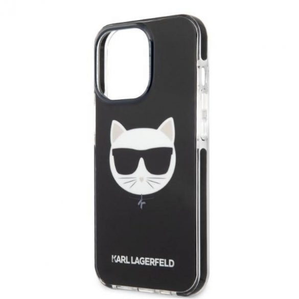 Karl Lagerfeld KLHCP13LTPECK iPhone 13 Pro / 13 6,1" hardcase czarny/negru Choupette Head