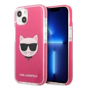 Karl Lagerfeld KLHCP13STPECPI iPhone 13 mini 5,4" hardcase fuksja/fuschia Husa Choupette Head